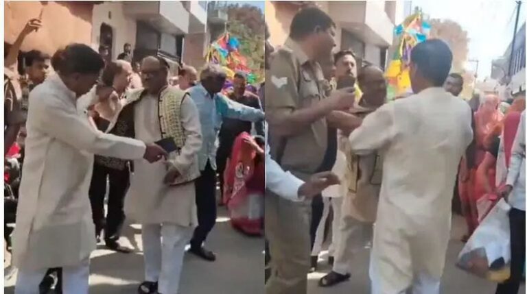 आगरा में अंतिम संस्कार के दौरान भाजपा विधायक और पूर्व मंत्री के बीच हाथापाई का वीडियो वायरल