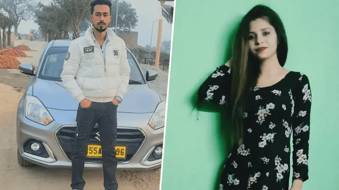 युवती की गला घोंटकर हत्या  शव को पत्थर से बांधकर छावला नहर में फेंका  ।