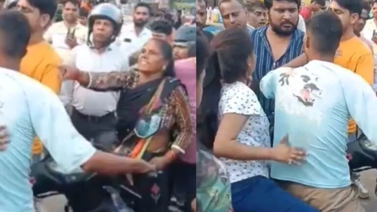 गर्लफ्रेंड के साथ चाऊमीन खाते पकड़ा गया बेटा, माता-पिता ने सड़क पर की पिटाई