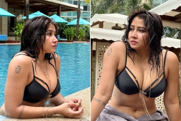 Sofia Ansari की बोल्ड ब्लैक बिकिनी लुक ने बढ़ाया इंटरनेट का तापमान, पूल में शेयर किया ग्लैमरस वीडियो