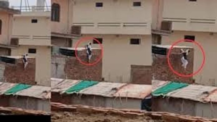 बागपत में होटल से कूदी महिला का वीडियो वायरल, देवर को देख घबराकर लगाई छलांग!