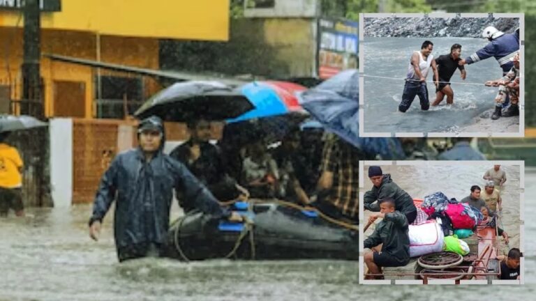नॉर्थ-ईस्ट भारत में बाढ़ और भूस्खलन से भारी तबाही, राहत कार्य जारी