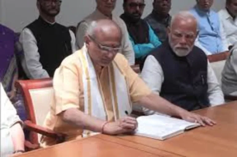 उपराष्ट्रपति चुनाव 2025: NDA उम्मीदवार सी.पी. राधाकृष्णन ने दाखिल किया नामांकन, पीएम मोदी बने प्रस्तावक