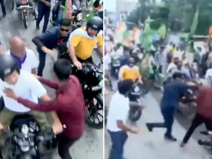 राहुल गांधी को किस करने की कोशिश, सुरक्षाकर्मी ने युवक को जड़ा थप्पड़ 