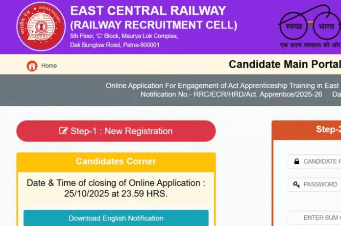 RRC ECR Apprentice Recruitment 2025: 10वीं पास के लिए खुशखबरी! रेलवे में 1149 अप्रेंटिस पदों पर भर्ती, ऐसे करें आवेदन
