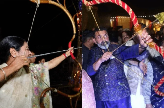 दिल्ली में धूमधाम के साथ मनाया गया विजयादशमी, मुख्यमंत्री रेखा गुप्ता और अभिनेता बॉबी देओल ने रावण का किया वध