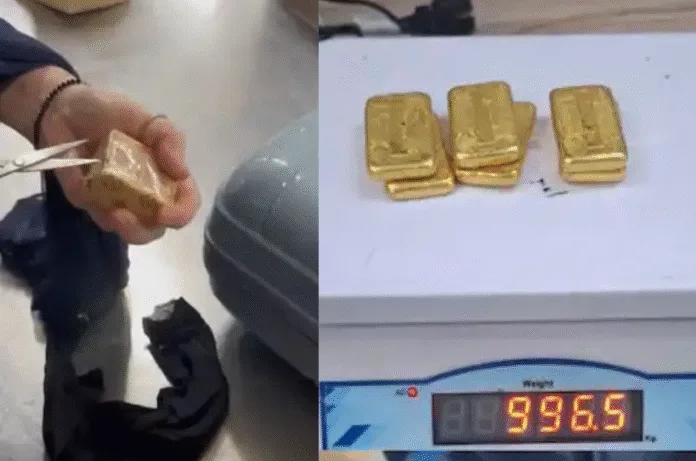 महिला के इनरवियर से निकला 1 किलो सोना, बोतल के ढक्कन में भी छिपाया गया गोल्ड - देख ऑफिसर रह गए दंग!