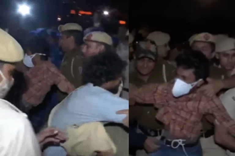 दिल्ली में पलूशन पर भड़का जनाक्रोश: इंडिया गेट पर प्रदर्शन, ‘आजादी’ के नारे, कई हिरासत में | VIDEO