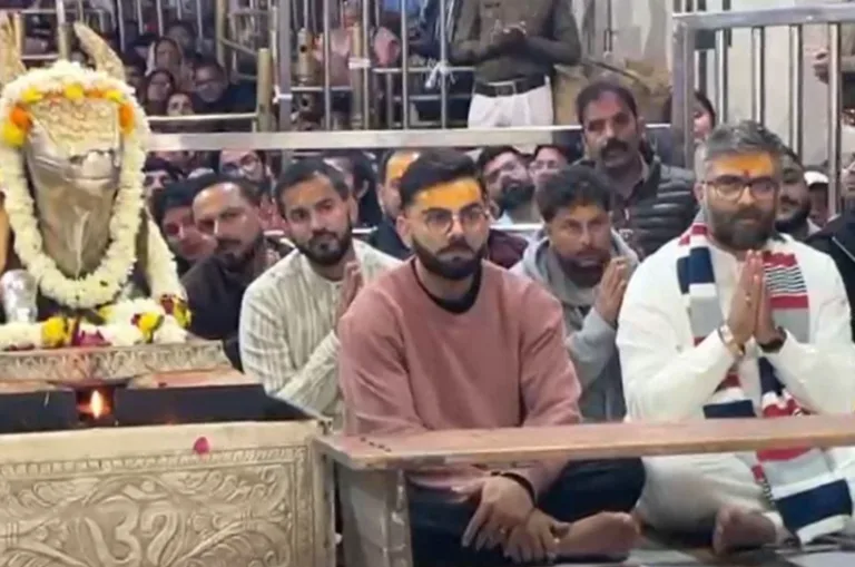 महाकाल के दर पर विराट कोहली, इंदौर ODI से पहले भस्म आरती में लिया आशीर्वाद- Video