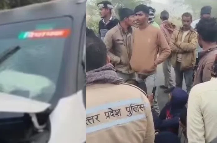 यूपी में मंत्री के बेटे की कार ने बाइक सवारों को रौंदा, एक की मौत; भीड़ पर पिस्टल तानने का आरोप