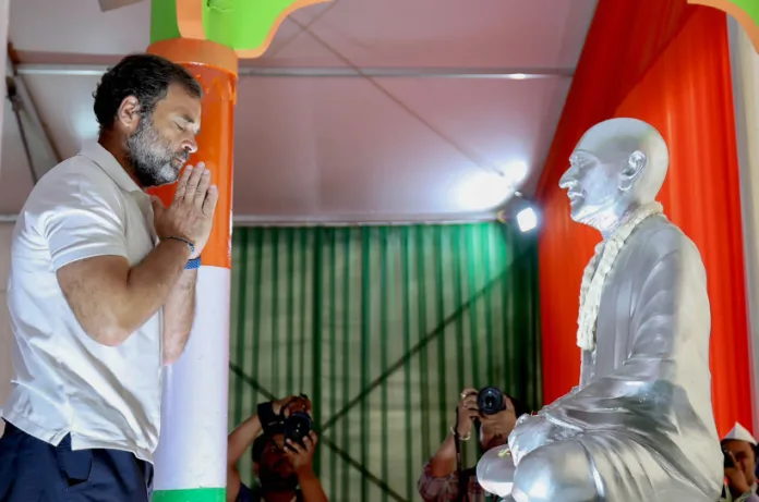 राहुल गांधी ने महात्मा गांधी पुण्यतिथि पर कहा: “बापू केवल व्यक्ति नहीं, बल्कि अमर सोच हैं”