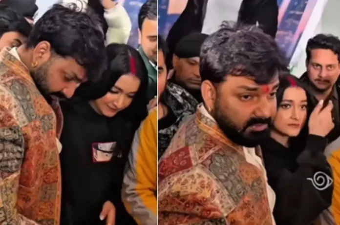 पवन सिंह की बर्थडे पार्टी में नजर आई मिस्ट्री गर्ल, पावरस्टार के साथ मिलकर काटा केक