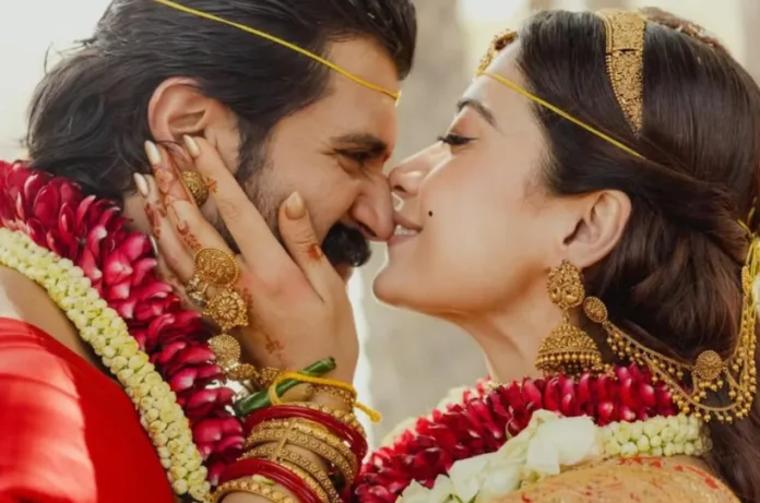 रश्मिका मंदाना ने विजय देवरकोंडा संग शादी की तस्वीरें की साझा, पोस्ट में लिखा—‘मिलिए मेरे पति से’