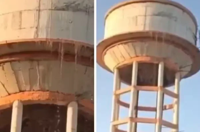 जल जीवन मिशन की टंकी फूटने पर सियासत; प्रशासन ने बैठाई जांच,अफसरों का दावा- टंकी फूटी नहीं, ओवरफ्लो हुआ