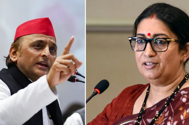 दम है तो गोरखपुर से चुनाव लड़कर दिखाएं, Smriti Irani का Akhilesh Yadav पर पलटवार
