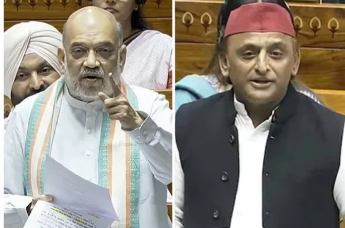 सपा की चले तो घरों की भी जाति तय कर दे; अखिलेश यादव को अमित शाह का करारा जवाब