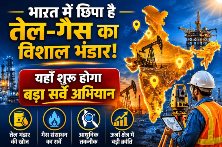 भारत में छिपा है तेल-गैस का विशाल भंडार, यहाँ शुरू होगा बड़ा सर्वे अभियान