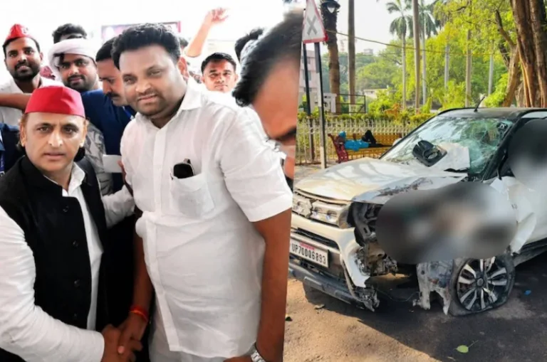 प्रयागराज में दर्दनाक सड़क हादसे में  सपा नेता रत्नेश यादव की मौत, CCTV में खौफनाक मंजर कैद
