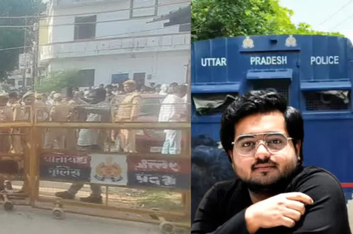 अतीक के बेटे अबान के जनाजे में उमड़ी भारी भीड़, बैरिकेडिंग टूटी; उमर और अली भी पहुंचे