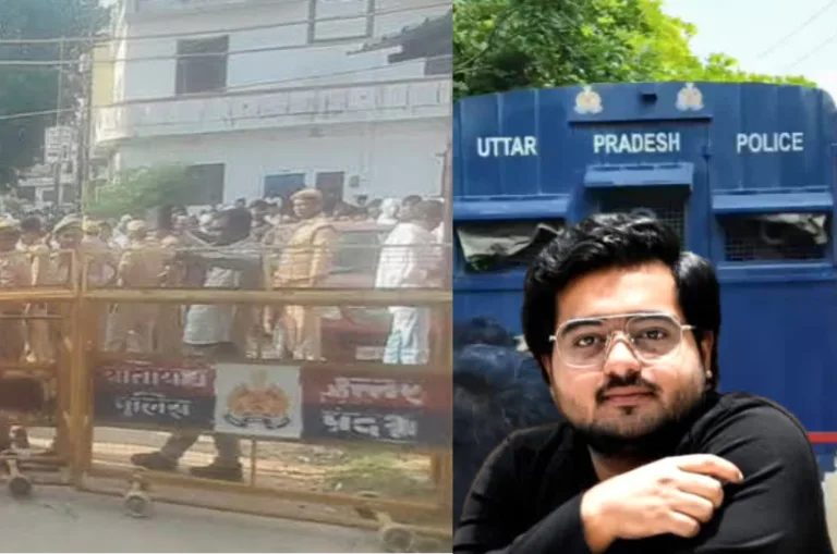 अतीक के बेटे अबान के जनाजे में उमड़ी भारी भीड़, बैरिकेडिंग टूटी; उमर और अली भी पहुंचे