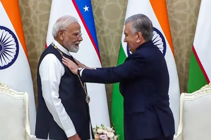 PM Modi को उज्बेकिस्तान का सर्वोच्च सम्मान, ताशकंद से दिया खास संदेश